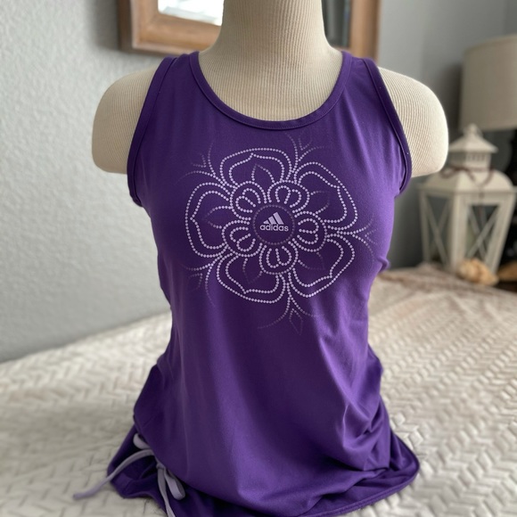 Adidas Purple Climalite Tank Top Sz MED - Picture 3 of 6